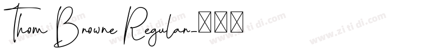 Thom Browne Regular字体转换